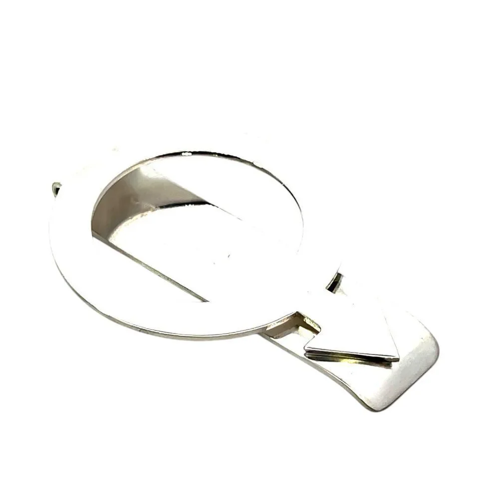 Tiffany & Co Estate Circle Arrow Money Clip Sterling Silver TIF806